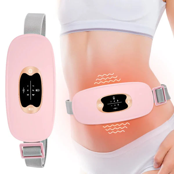 Rechargeable Period Cramp Relief Belt |Portable Cordless Heating Pad for Period Cramps | Portable Menstrual Heating Pad