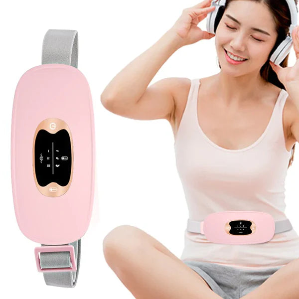 Rechargeable Period Cramp Relief Belt |Portable Cordless Heating Pad for Period Cramps | Portable Menstrual Heating Pad