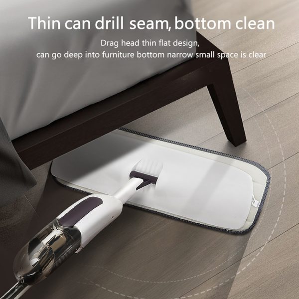 Microfiber Water Spray Mop For House Cleaning, Wet And Dry Floor, Home Dust, Dirt Cleaner Lightweight 360 Degree Spin Microfiber Mop