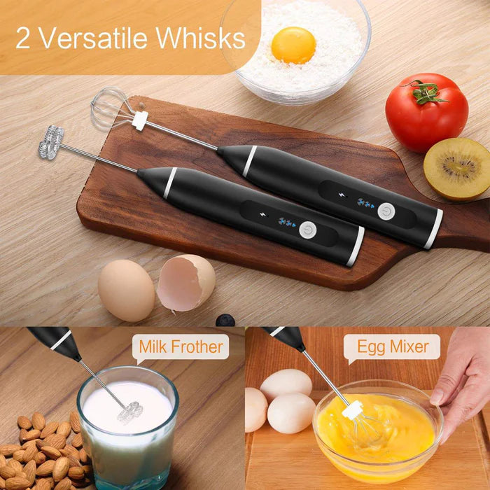 Rechargeable Coffee Beater ,Egg Beating, Milk Coffee Mixing, Portable And Lightweight, Perfect For Cappuccino, Latte, Baking, And Smoothies