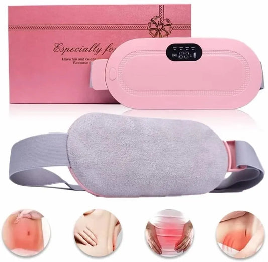 Rechargeable Period Cramp Relief Belt |Portable Cordless Heating Pad for Period Cramps | Portable Menstrual Heating Pad